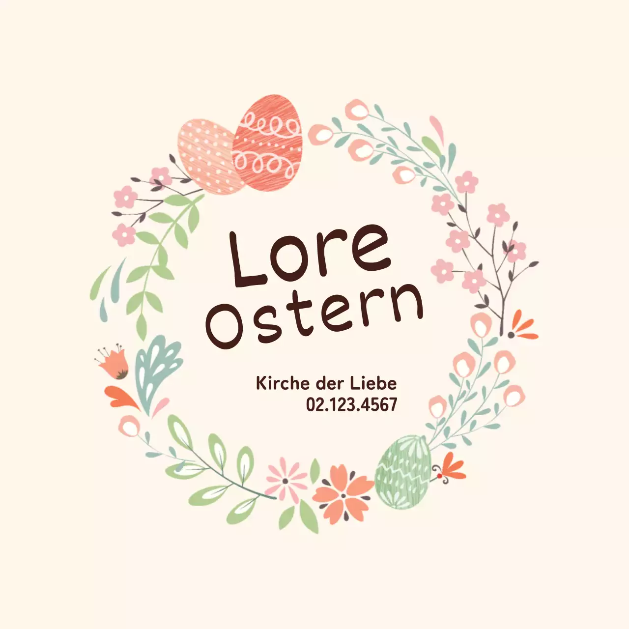 Gelbe Illustration niedlichen Kirche Ostern Etiketten