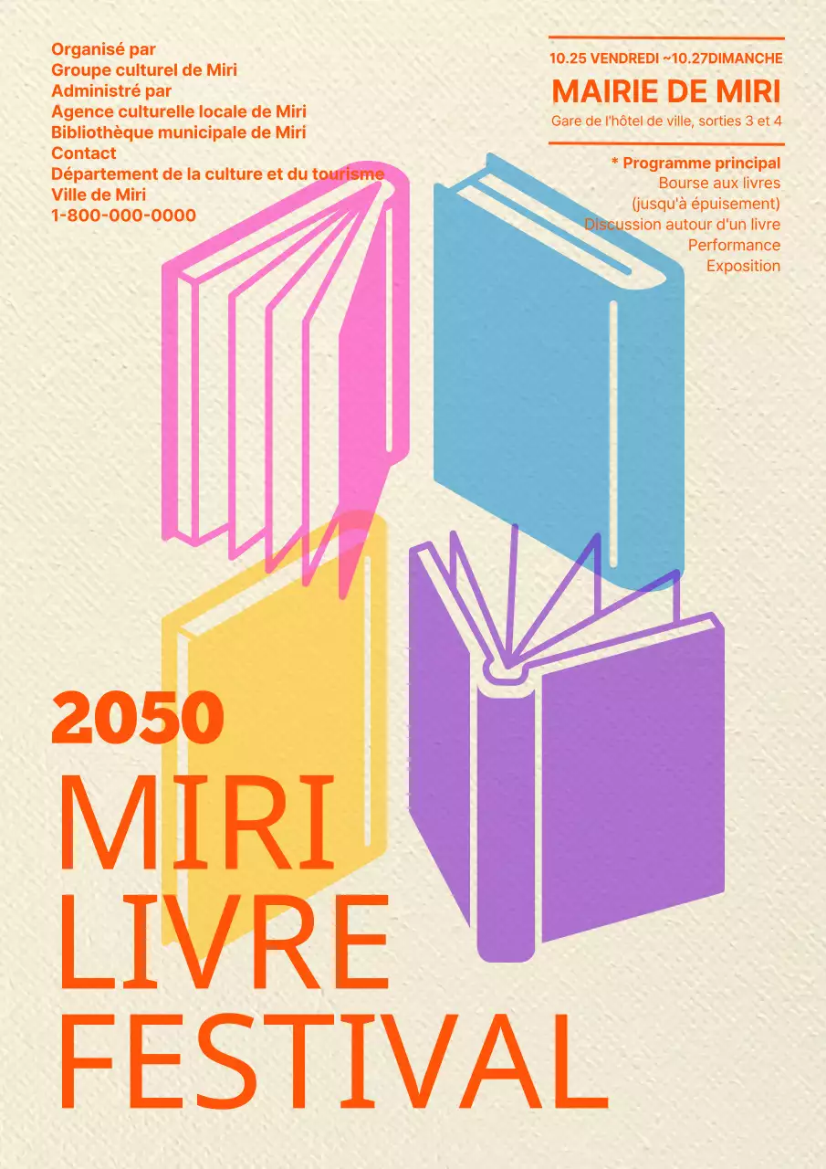 Festival de l'édition orange, riche en textes