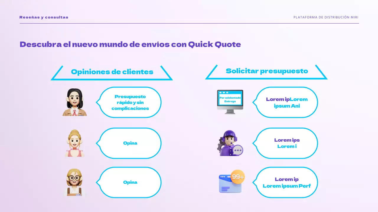 Presentamos la solución de envío fácil de purple sky Entrega