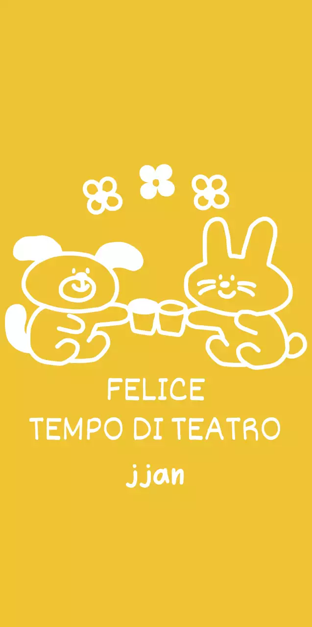 Merchandising personalizzato con simpatiche illustrazioni gialle e bianche