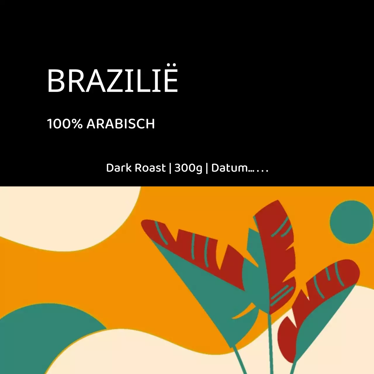 Zwart Unified Roast Frame Koffie