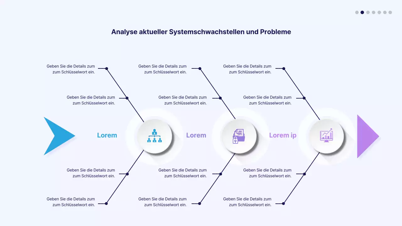 Blau und lila Gradient Symbol Fischgräte