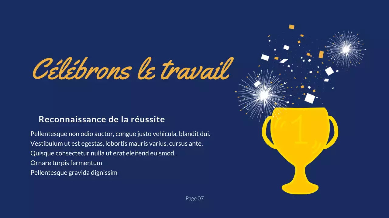 Présentation de la récapitulation des festivités du Nouvel An de la marine