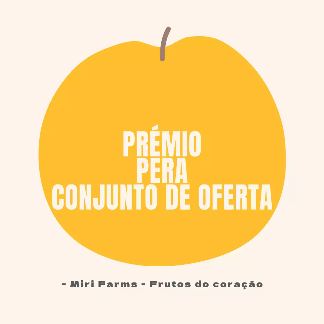 Texto Ilustrado Autocolante Círculo de Pera