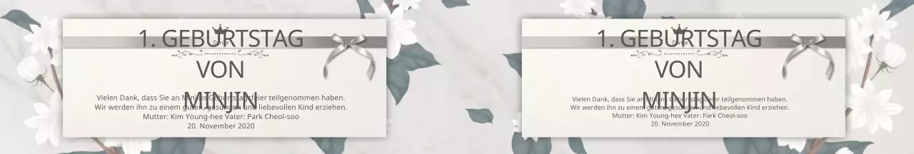 Graues floral gemustertes Band zum Fest