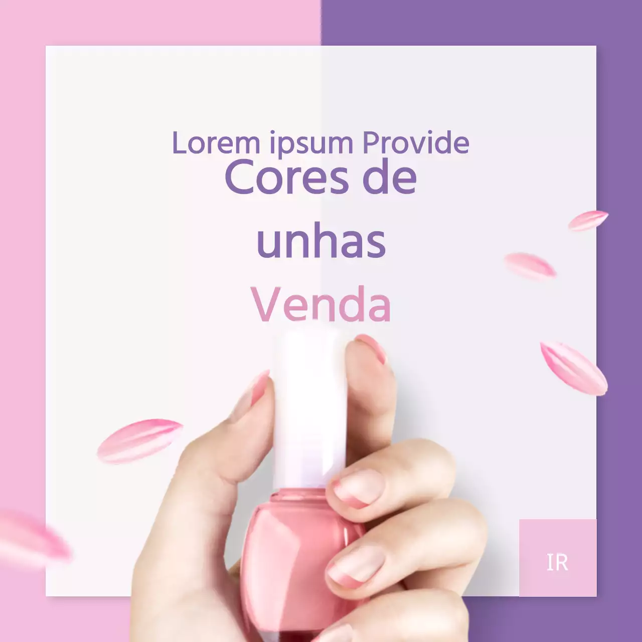 Arte para unhas da primavera