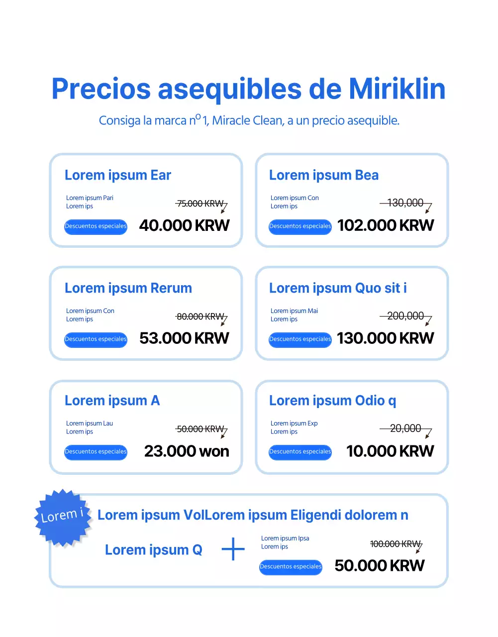 Un sencillo anuncio azul y amarillo para limpiar el aire acondicionado