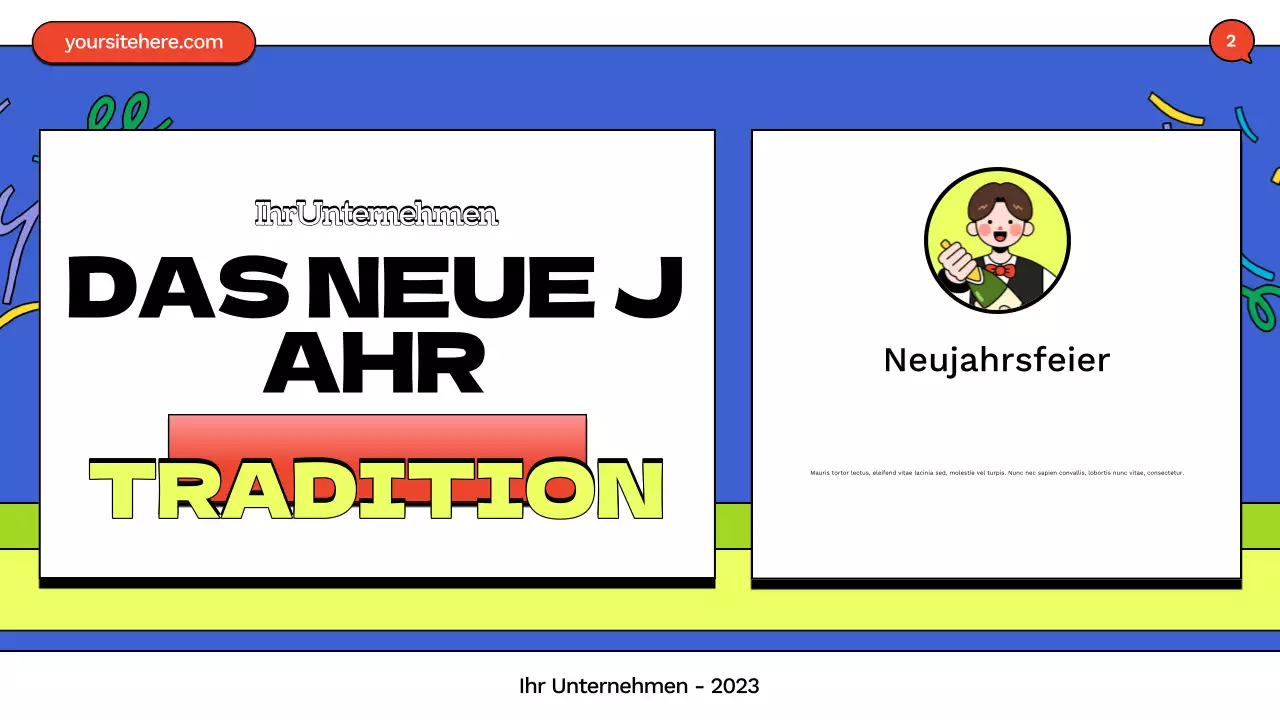 blue comic neujahrsvorstellung