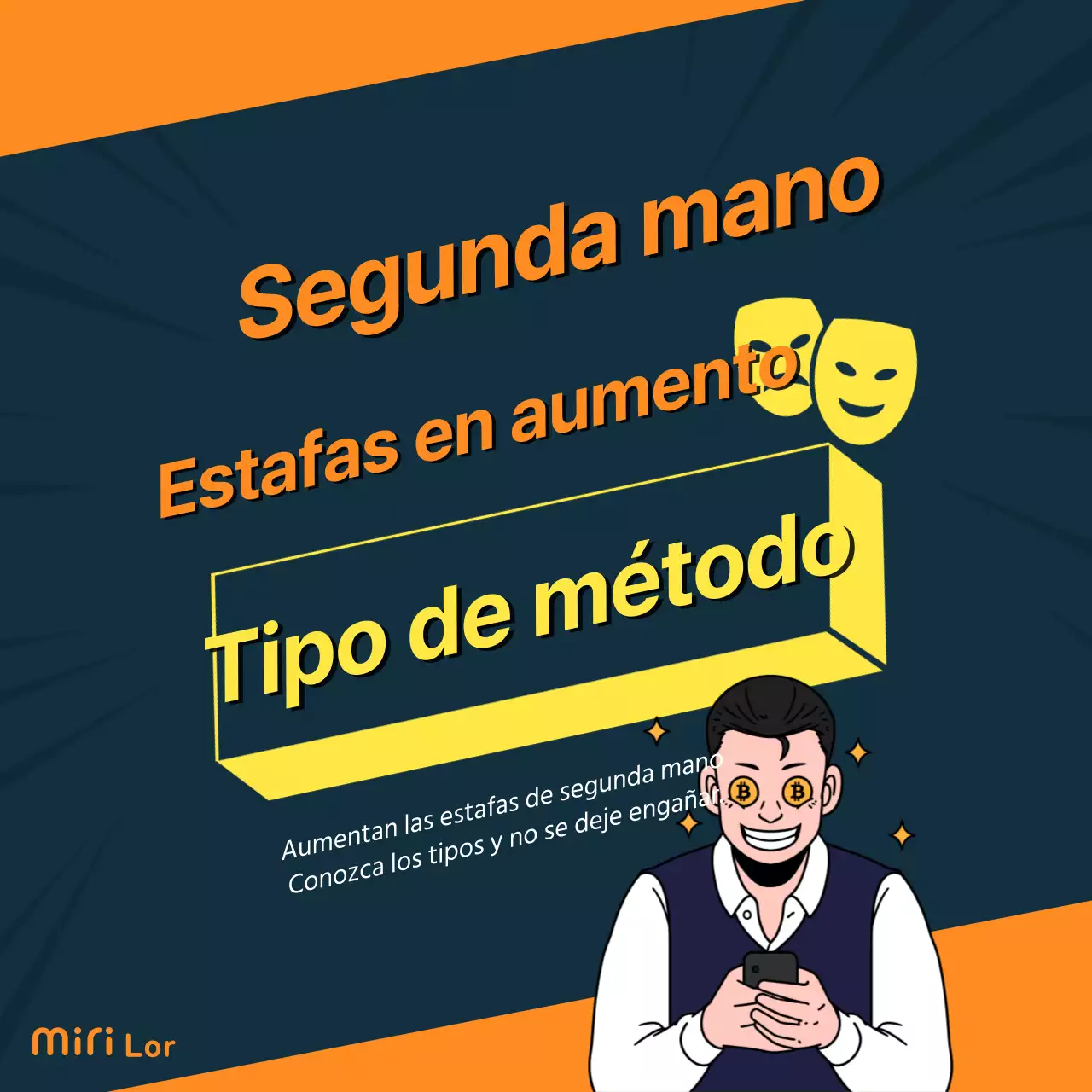 Esquema de fraude con tarjetas de segunda mano de color naranja y azul marinoTipos de tarjetasNoticias