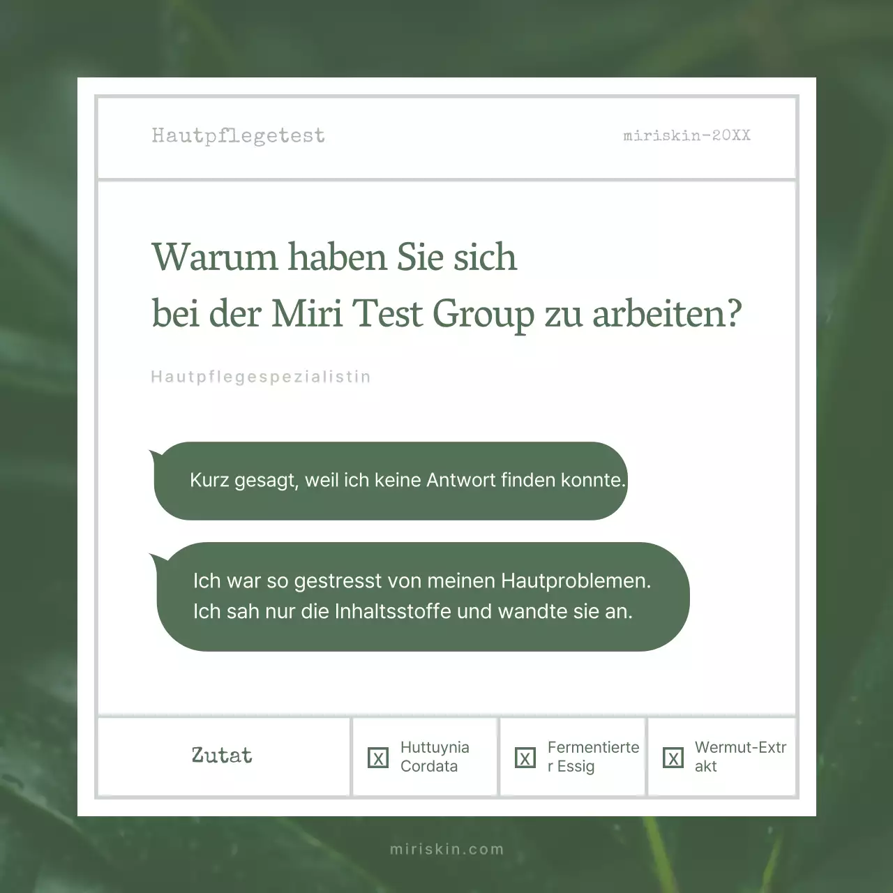 Green's Organic Cosmetics Bewertung