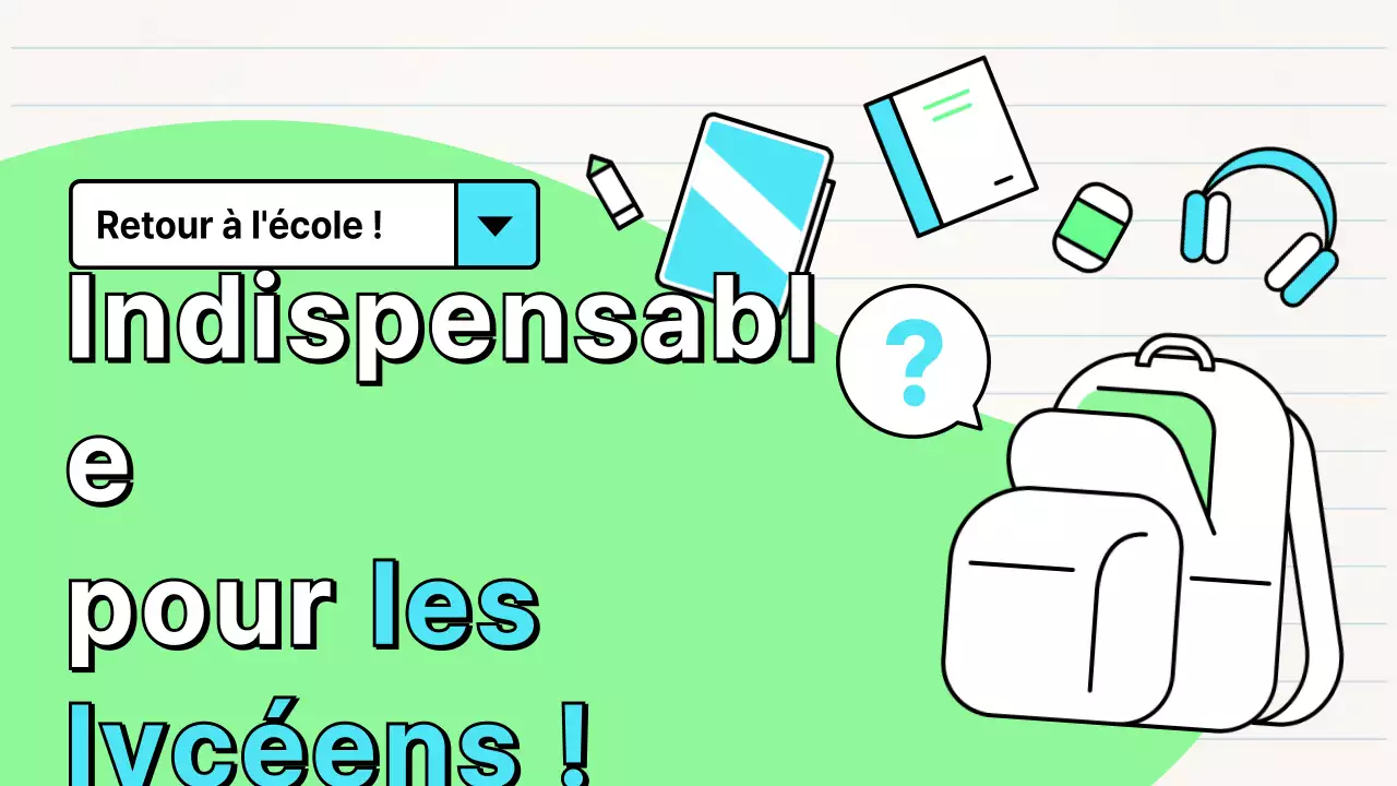 Recherche d'un sac de première année de lycée mignon, vert clair et bleu ciel