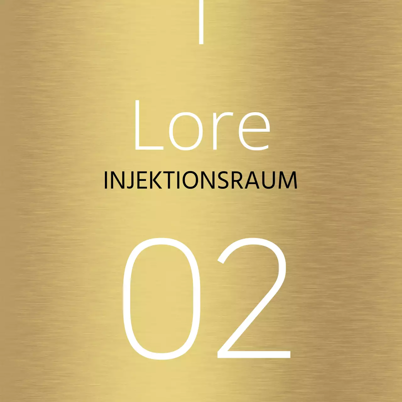 Einfache Gestaltung des Ortsführers mit weißen Linien und Ortsnamen von Krankenhäusern