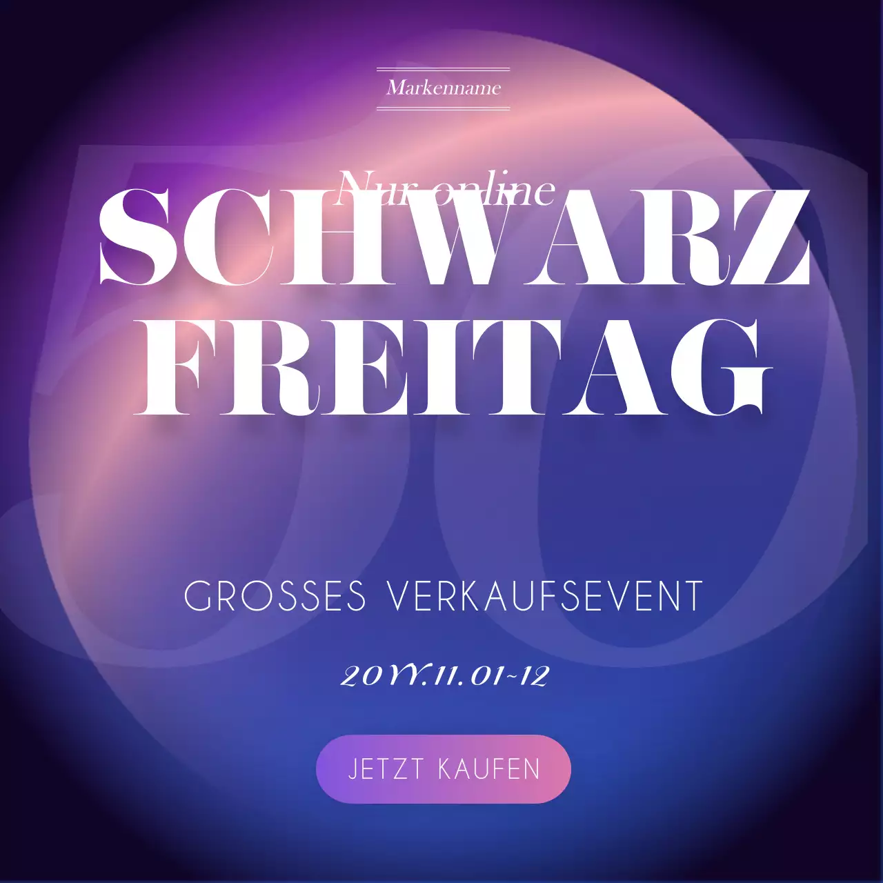 Schwarzer Freitag - Thema in Schwarz und Lila