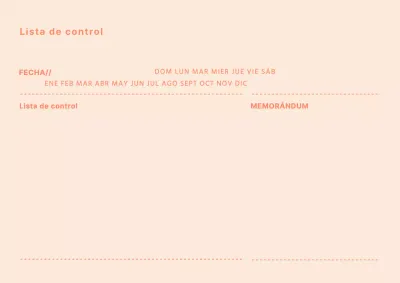 Lista de puntos con el concepto naranja simple