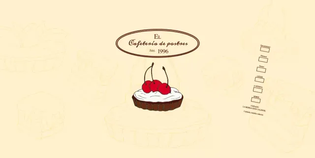 Promocione e informe a los cafés con un emotivo logotipo en marrón rojizo y amarillo pálido