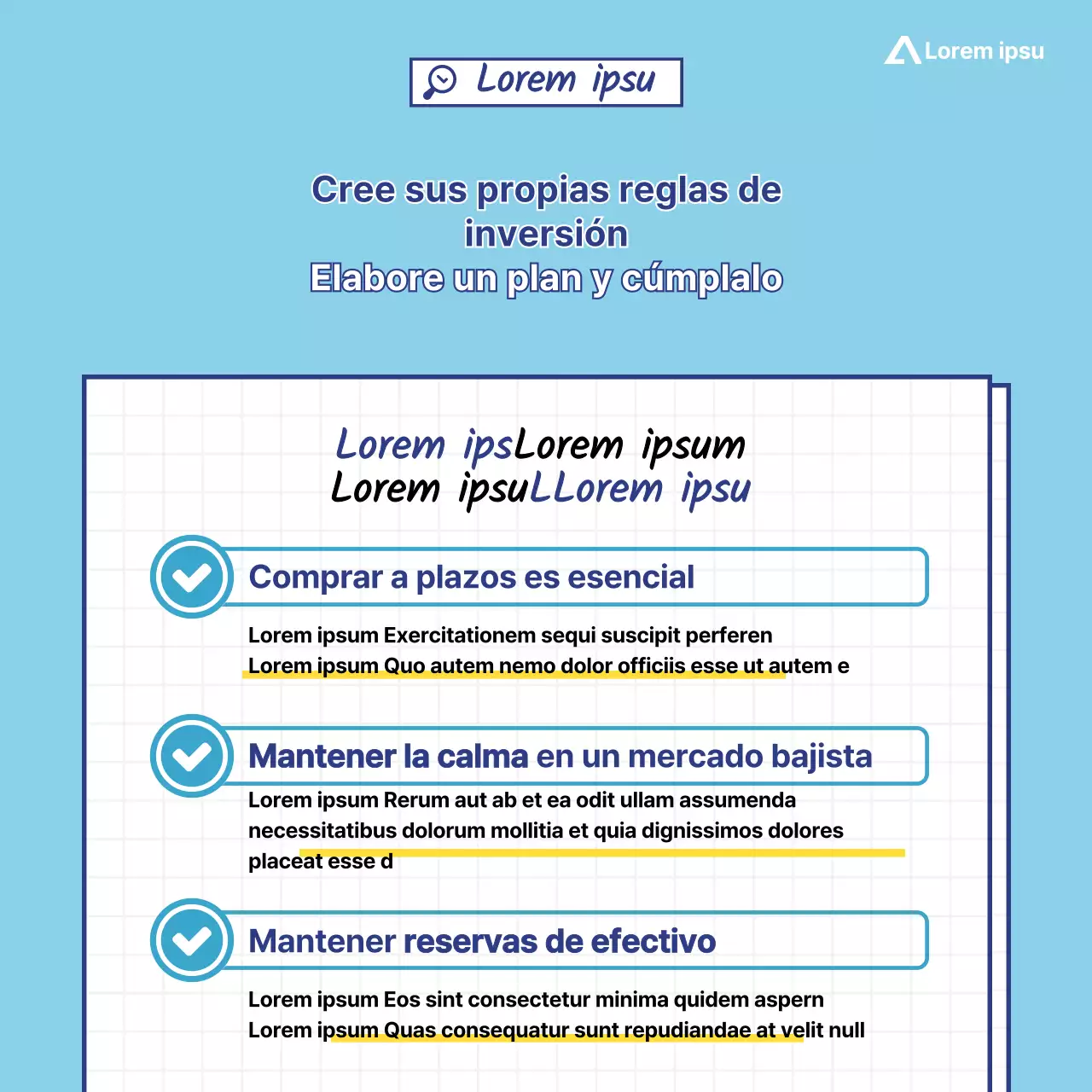 Sky Blue Stocks Tarjeta financieraNoticias