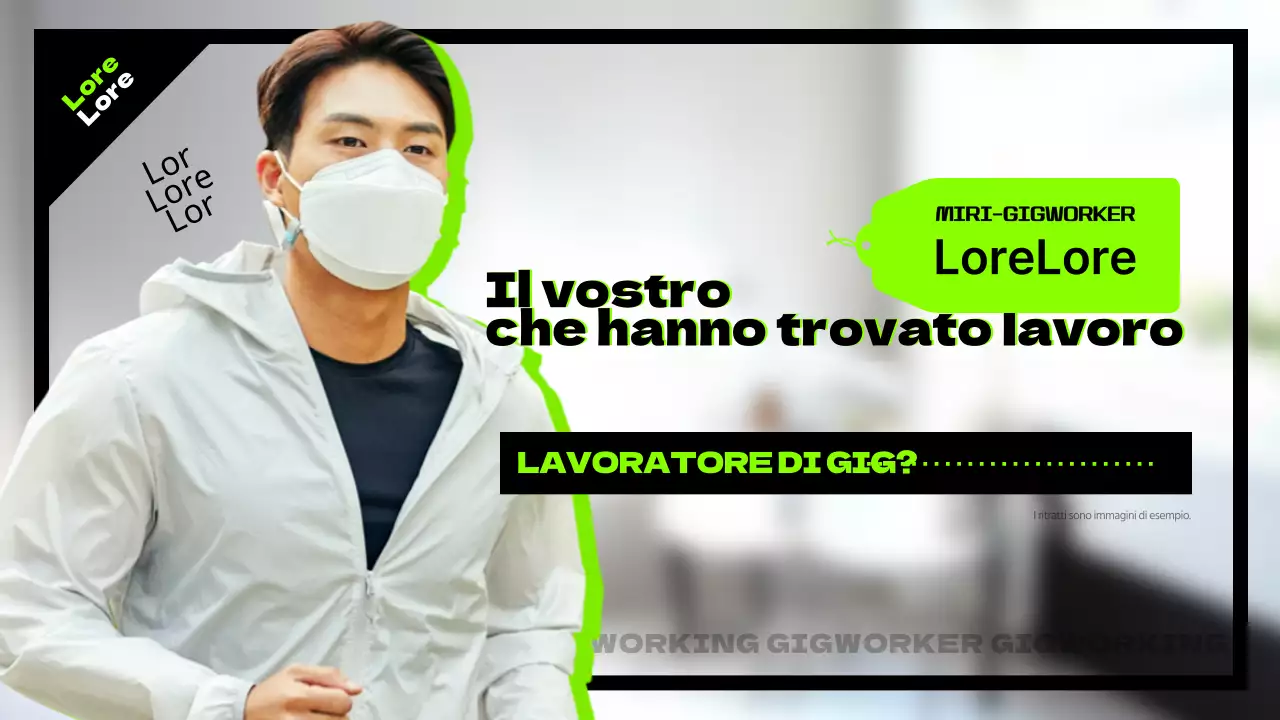 Intervista a un gig worker in magenta e nero