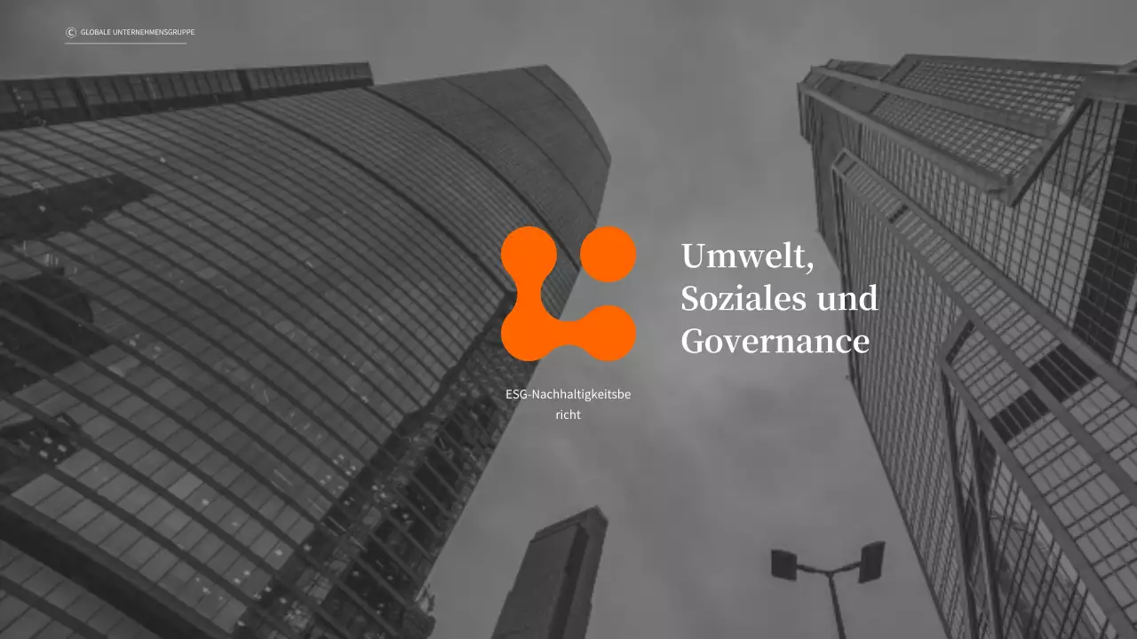 Business ESG Sustainability Report in Orange