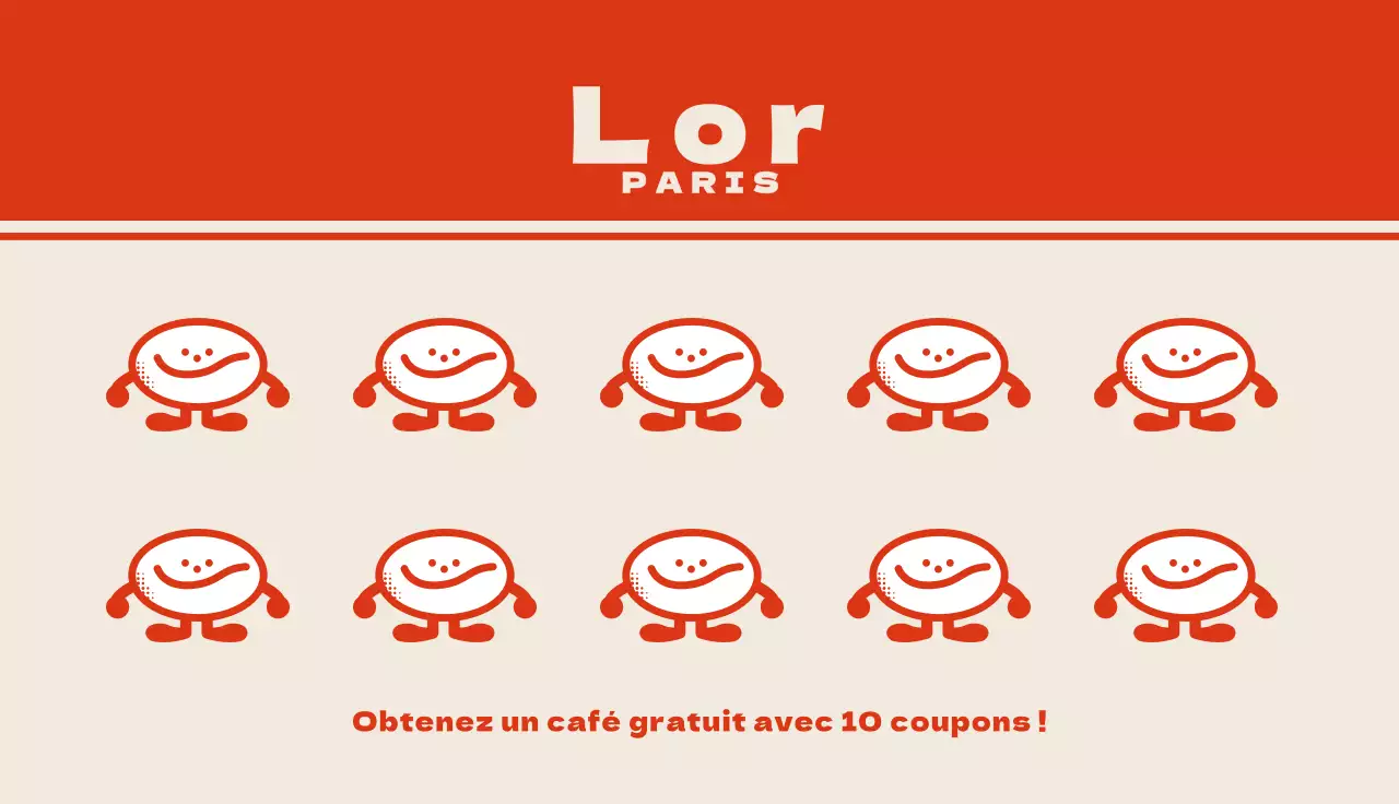 Les personnages du café rétro de Red Orange