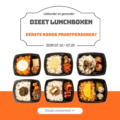 Lees meer over de eerste wervingsronde voor de Orange Diet Lunchbox proef