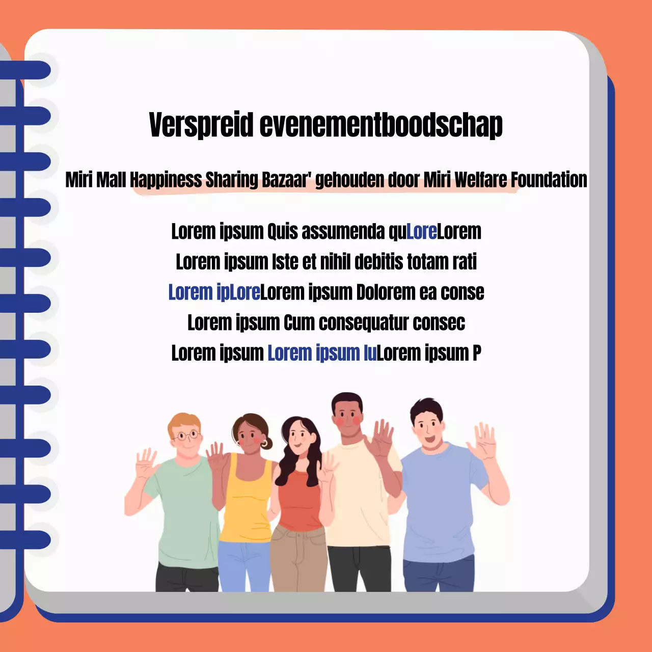 Oranje en blauw evenement bazaar verslag