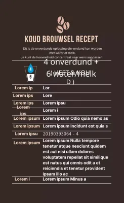 bruin logo eenvoudig voedsel koffie detail etiket