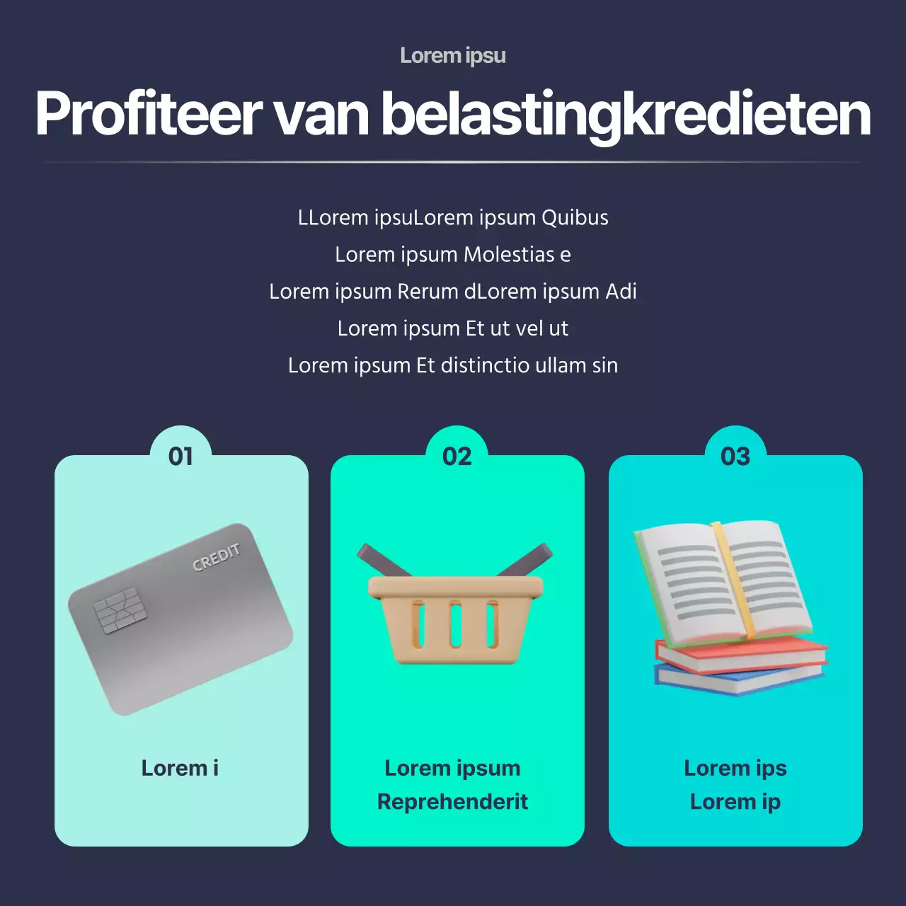 Navy Mint Netjes Sociaal Beginner Financieel Onderwijs CardNews