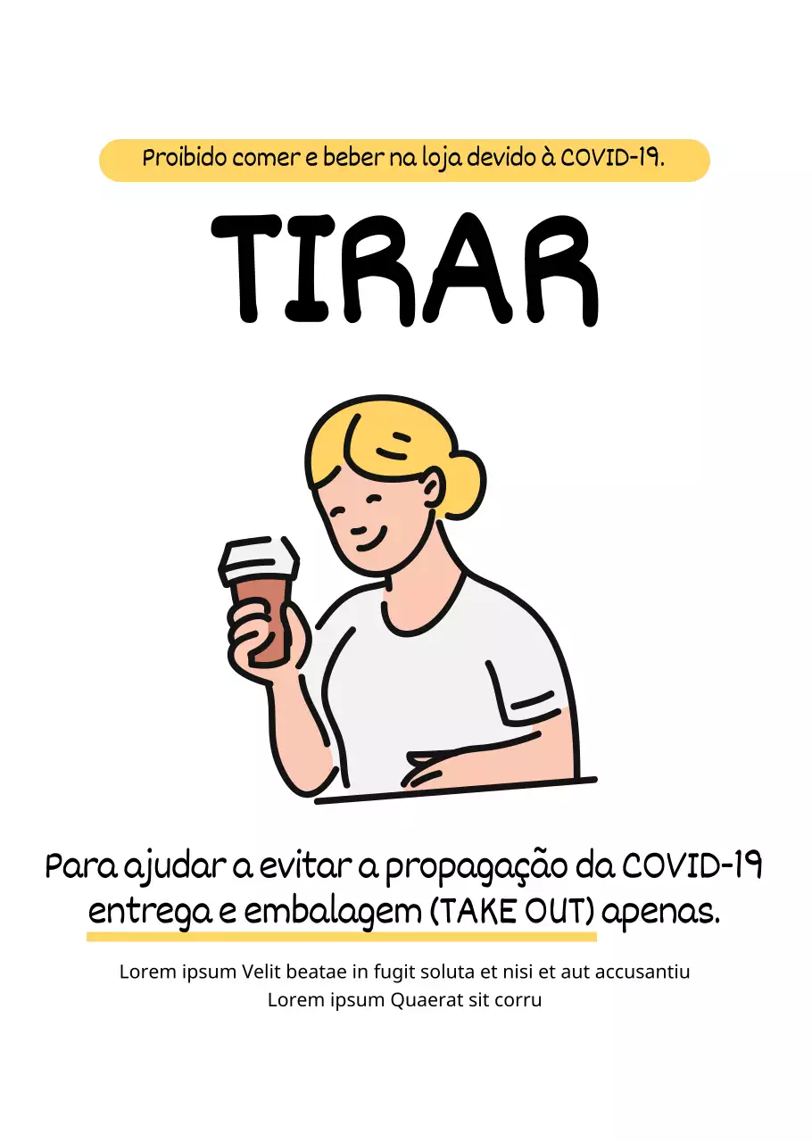 Sugestões ilustradas e bonitas com uma apresentação simples