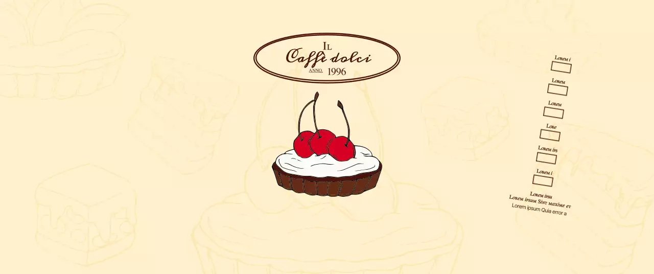 Promuovere e informare le caffetterie con un logo emozionale in marrone rossiccio e giallo chiaro