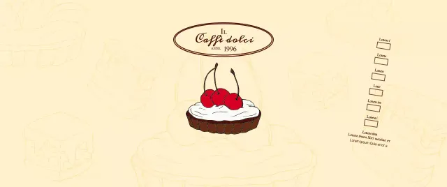 Promuovere e informare le caffetterie con un logo emozionale in marrone rossiccio e giallo chiaro