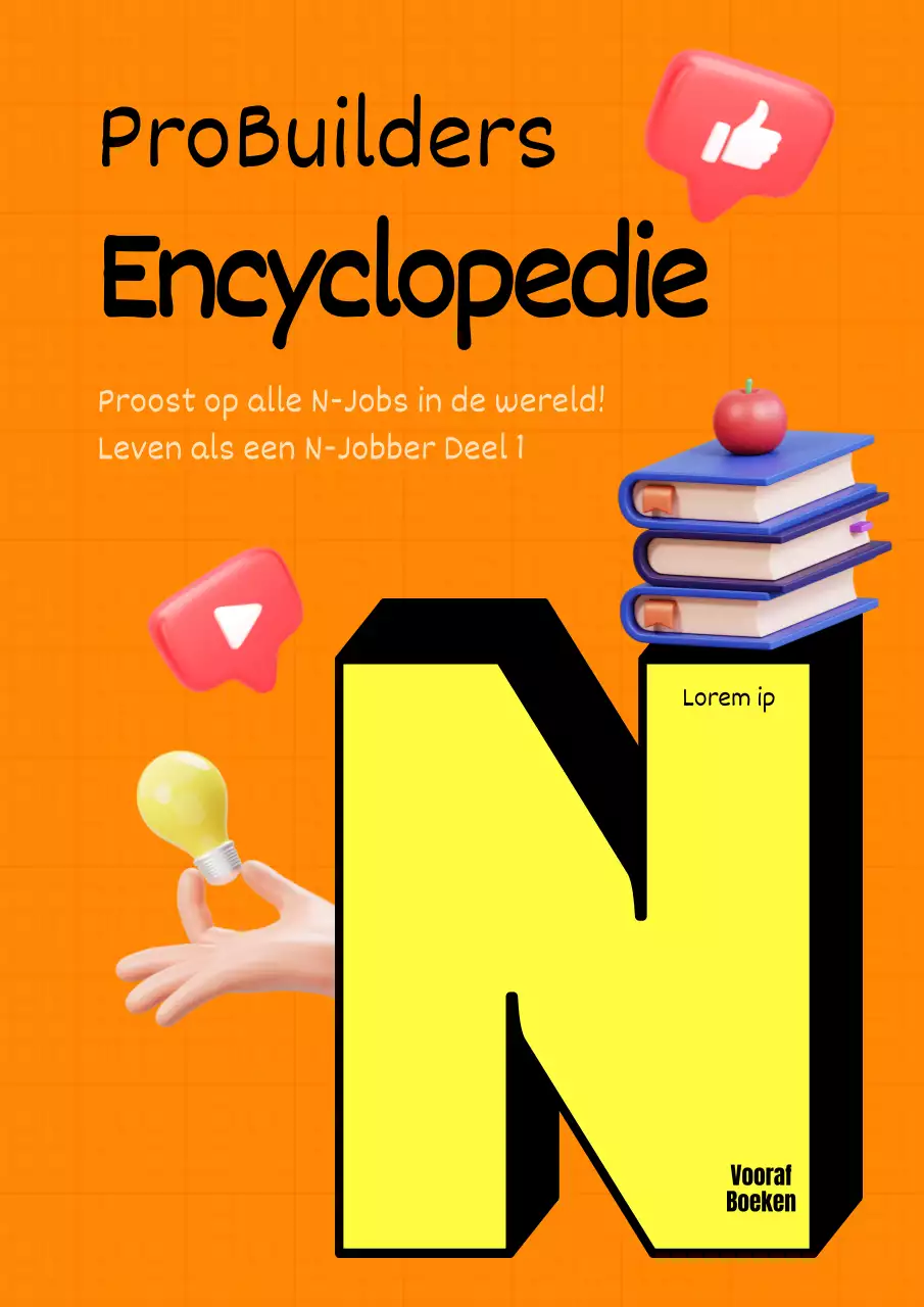 Informatie delen met fluorescerende gele punten op een oranje achtergrond