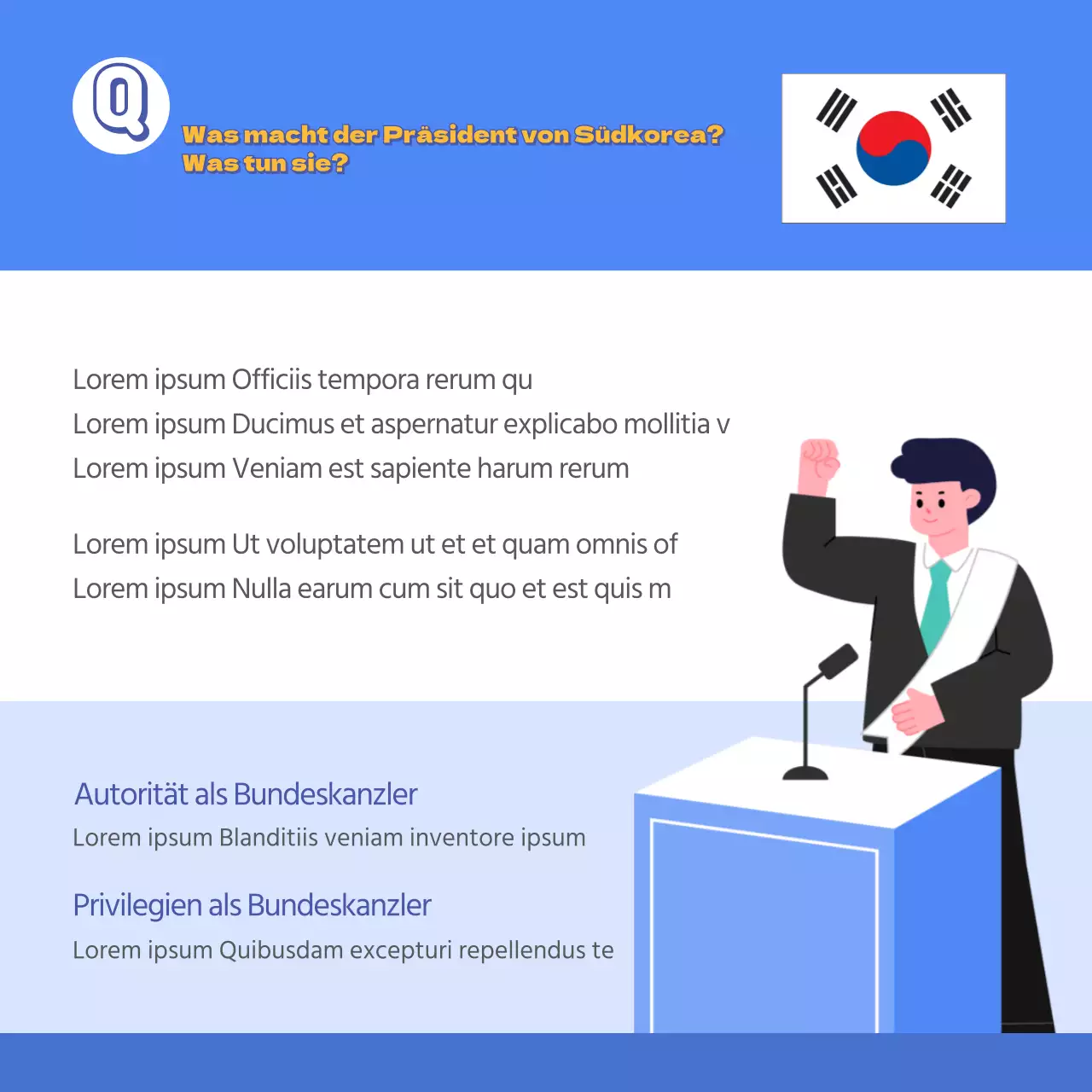 Die Präsidentschaftswahlen auf einen Blick in Blau: Welche Befugnisse hat der Präsident? Wählen Sie bei den 20. Präsidentschaftswahlen