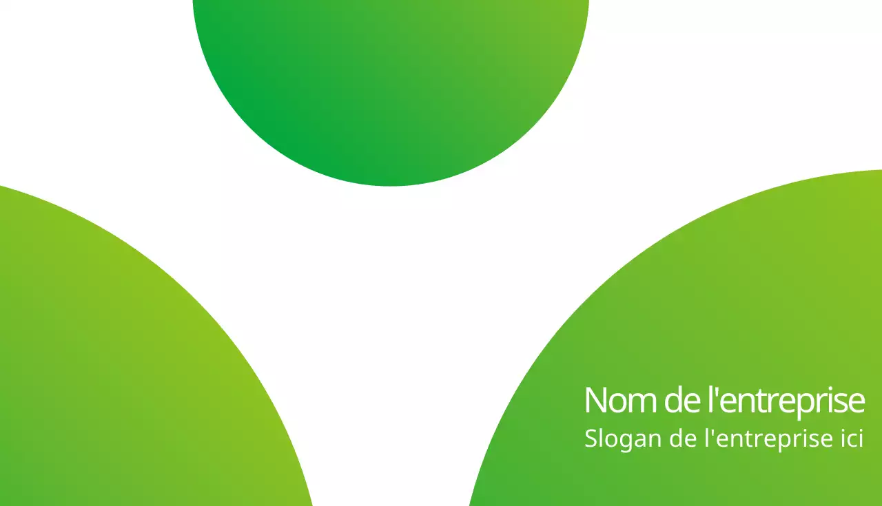 Carte de visite verte