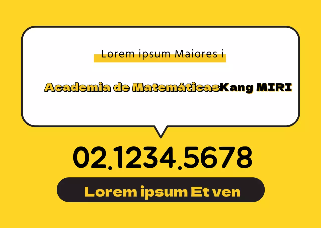 Promover una escuela de matemáticas amarilla y limpia