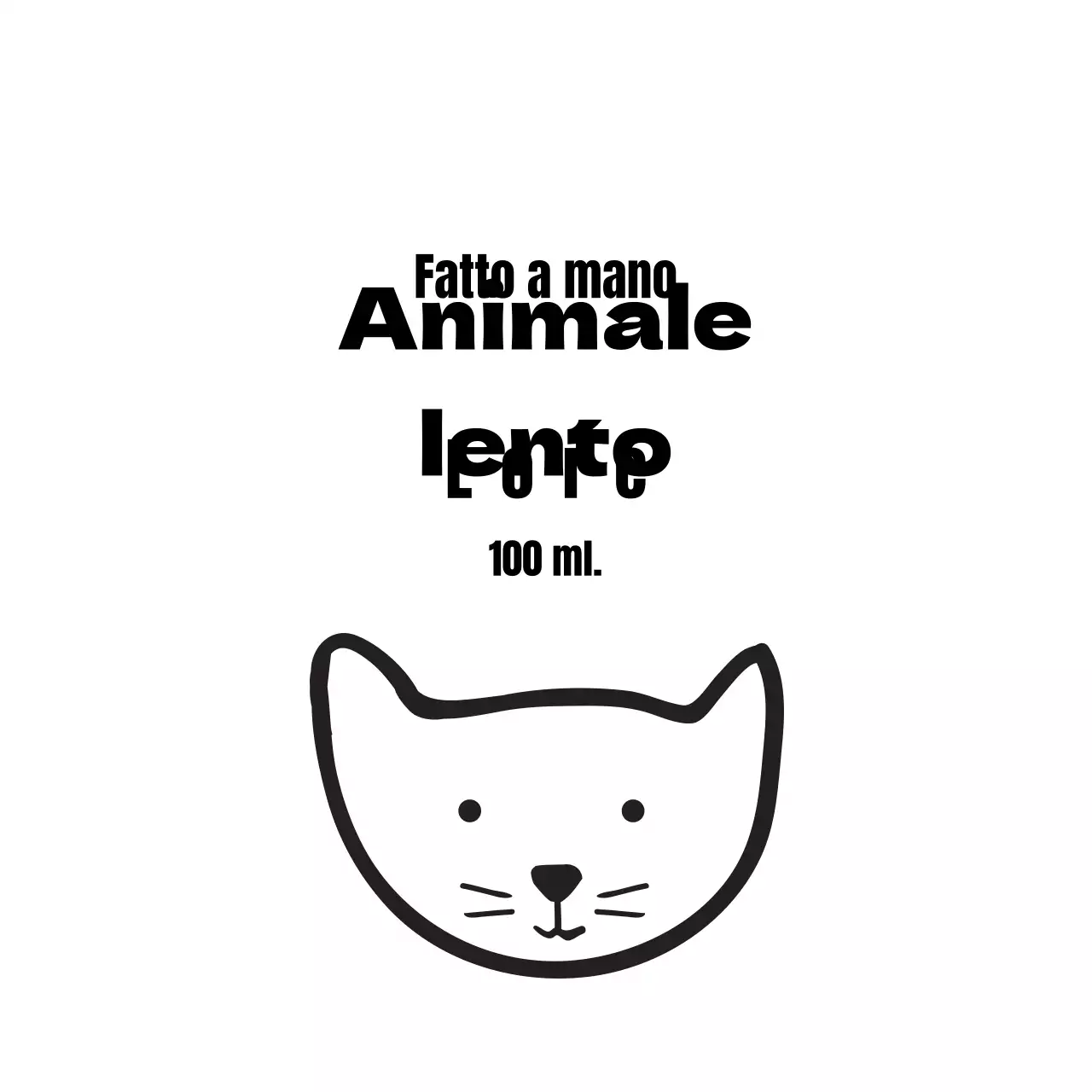 Etichette di nebbia illustrate in bianco e nero