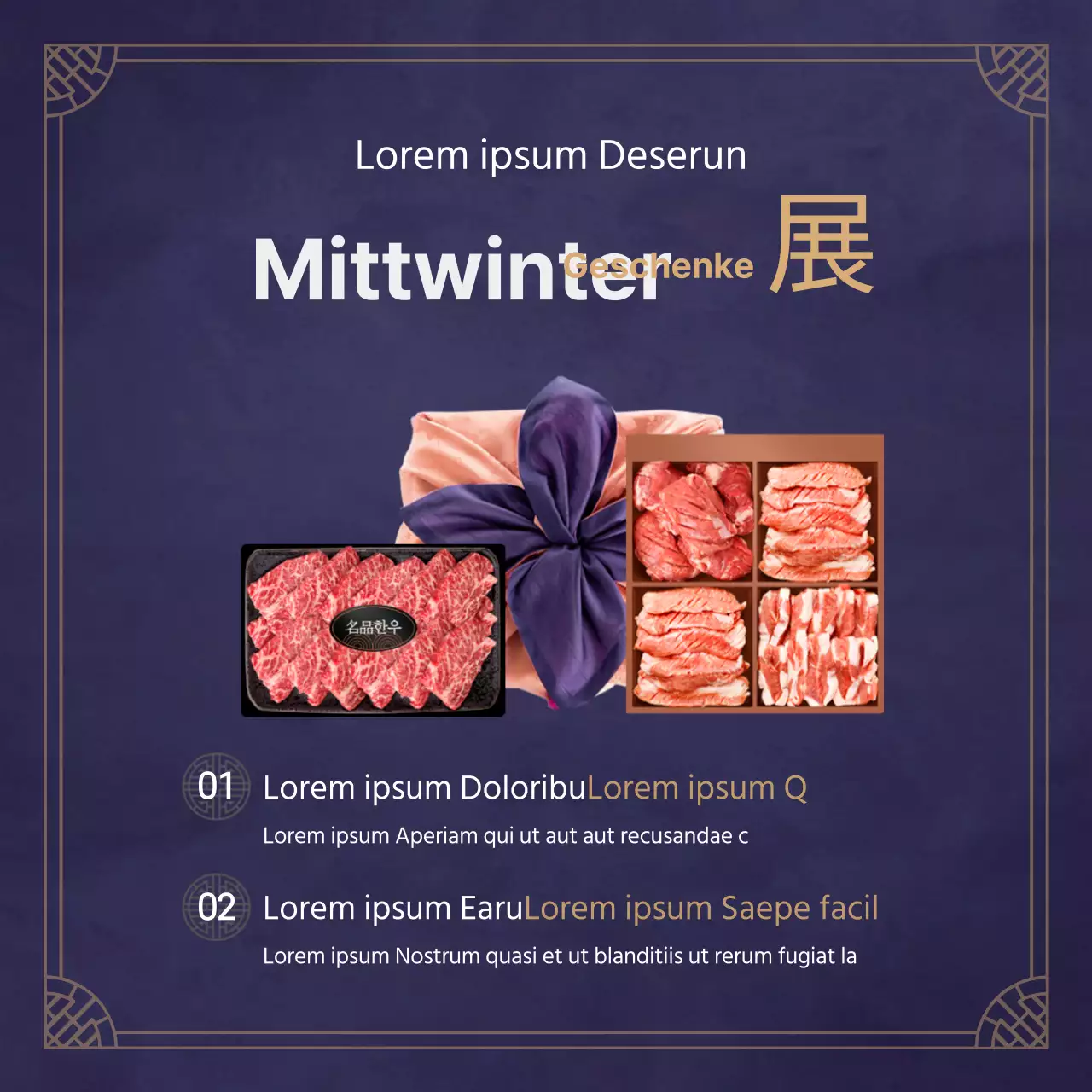 Marineblaue Mittherbstgeschenke Rabattaktion Chuseok Beliebte Geschenksets Maximaler Rabatt Vorbestellungsaktion