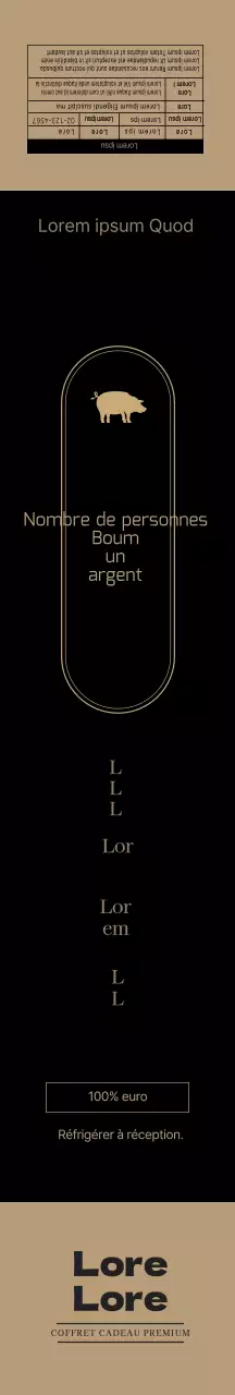 Coffret de luxe en or noir pour les mains