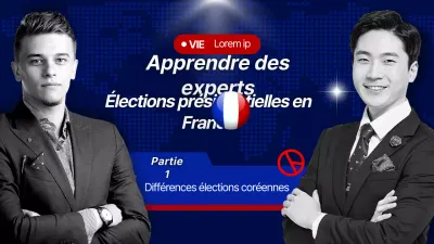 L'élection présidentielle française professionnelle expliquée en bleu et rouge