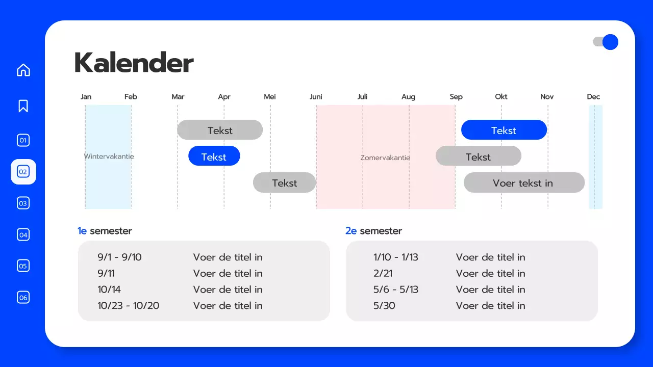 Universitaire convocatie in blauw 3D