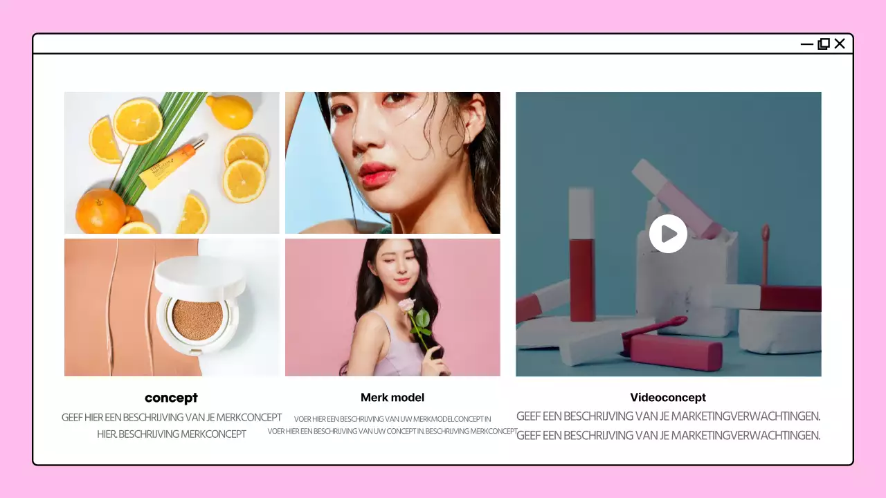 Portfolio met kleurrijke concepten voor computerschermen