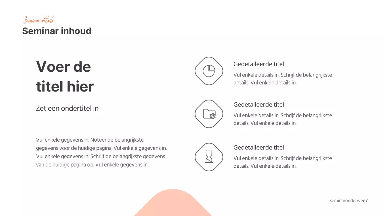 Presentaties voor seminars