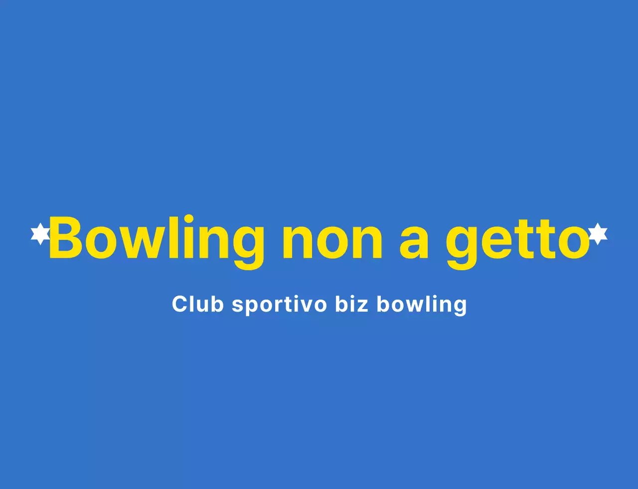 Un'illustrazione pulita del bowling e un logo emblematico in azzurro, bianco e giallo per un club sportivo di bowling.