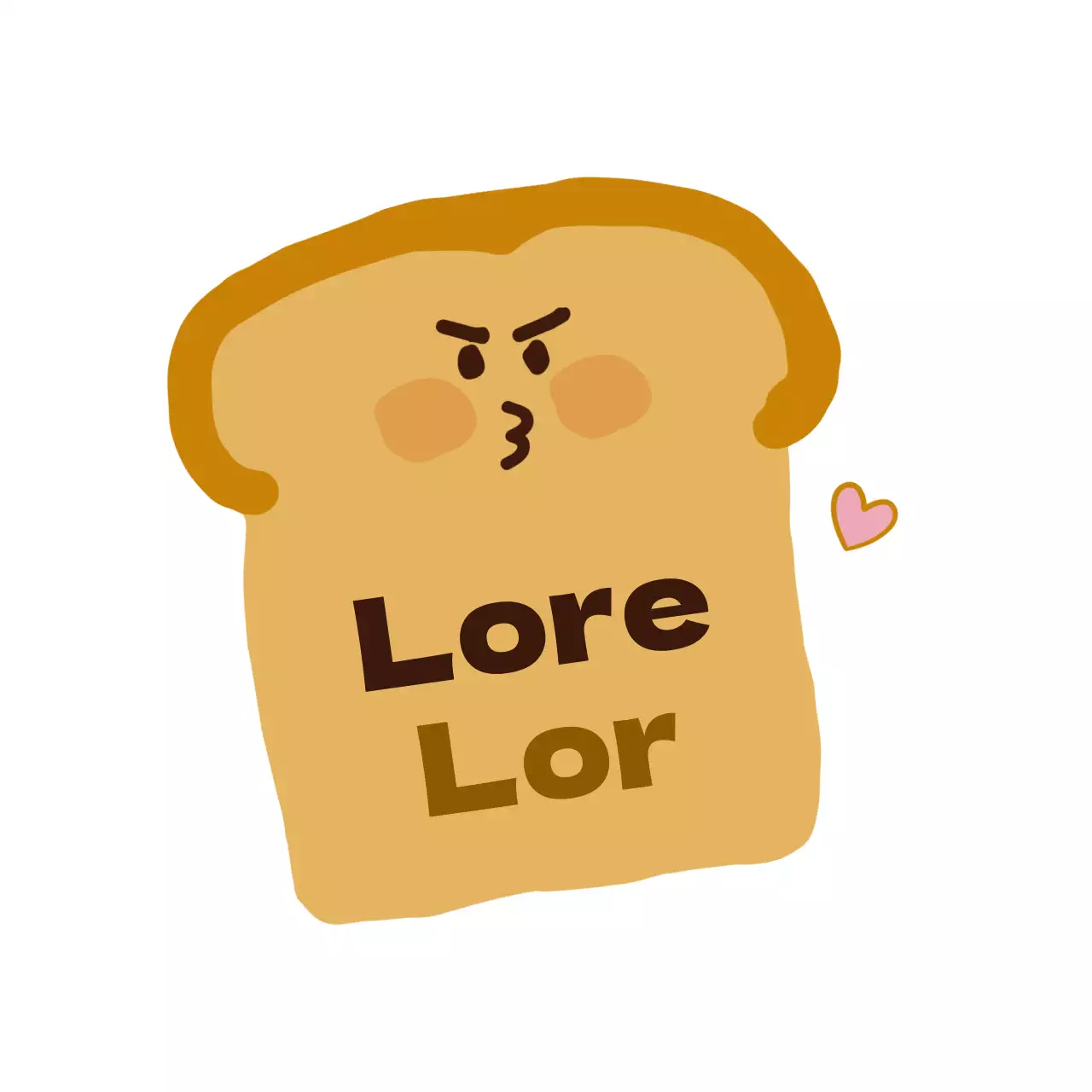 Illustration mignonne du pain de Brown