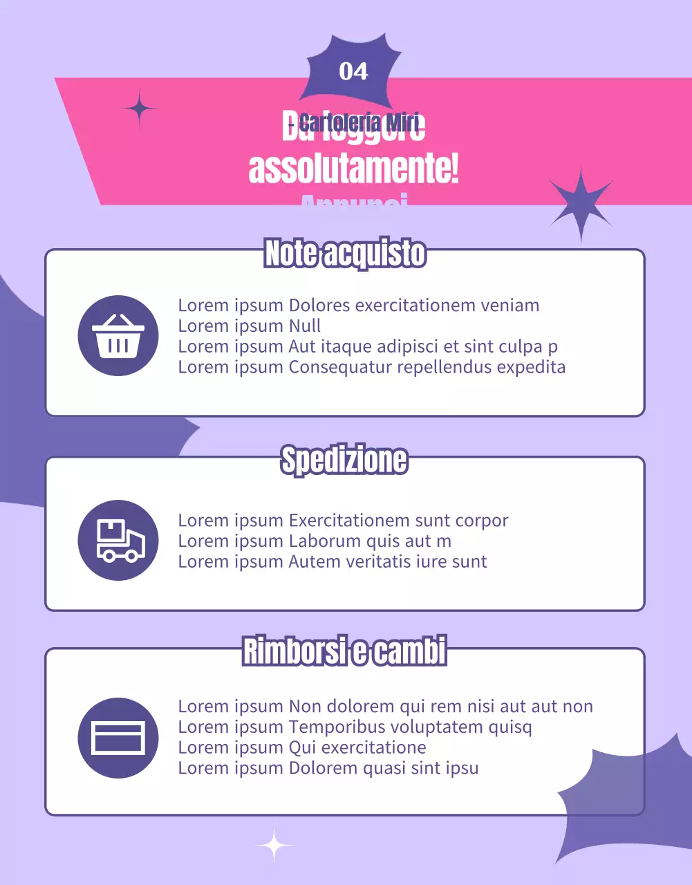 Disegnare eventi casuali evidenziando sfere rotonde rosa e viola