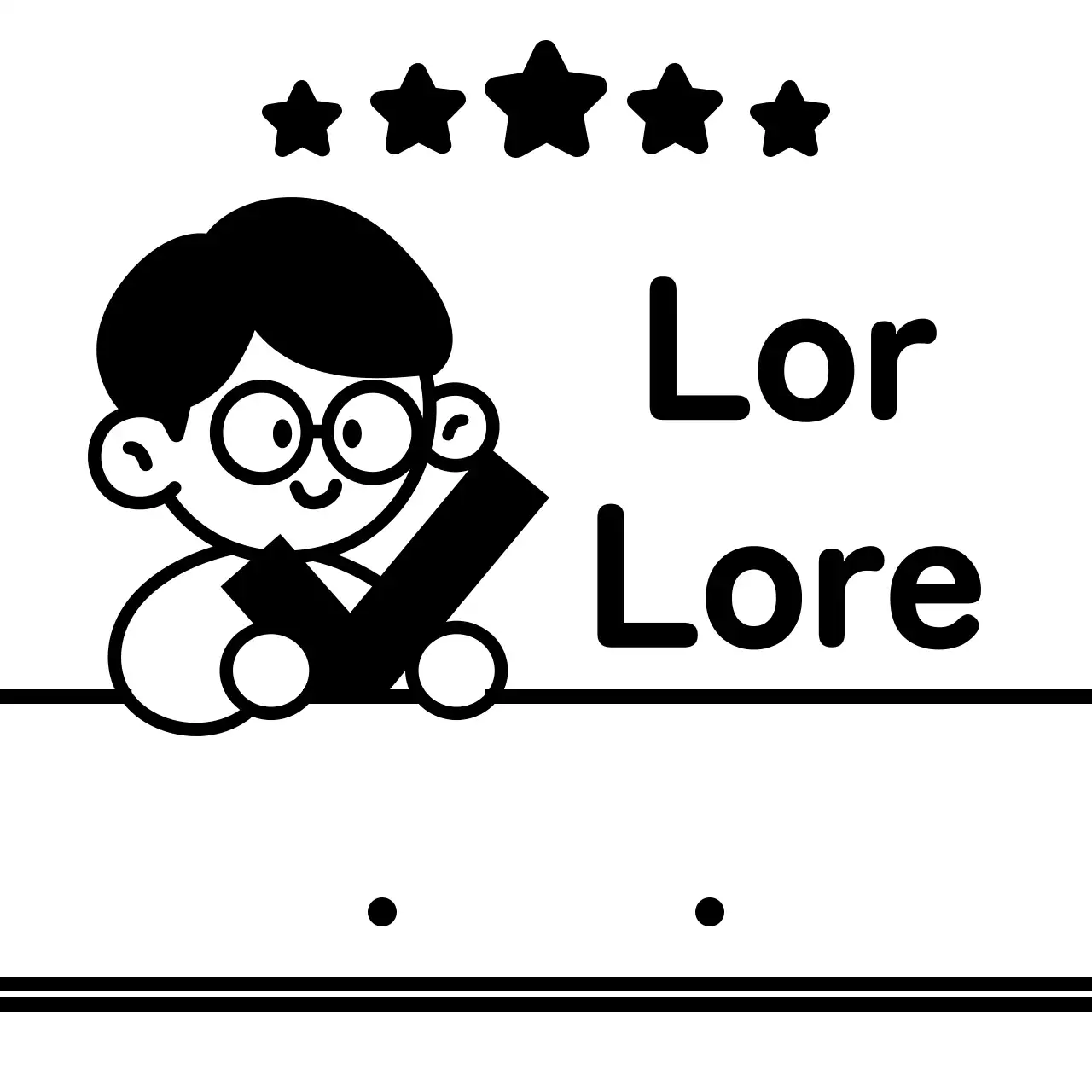 Per controllare e verificare i compiti con stelle nere e semplici illustrazioni umane