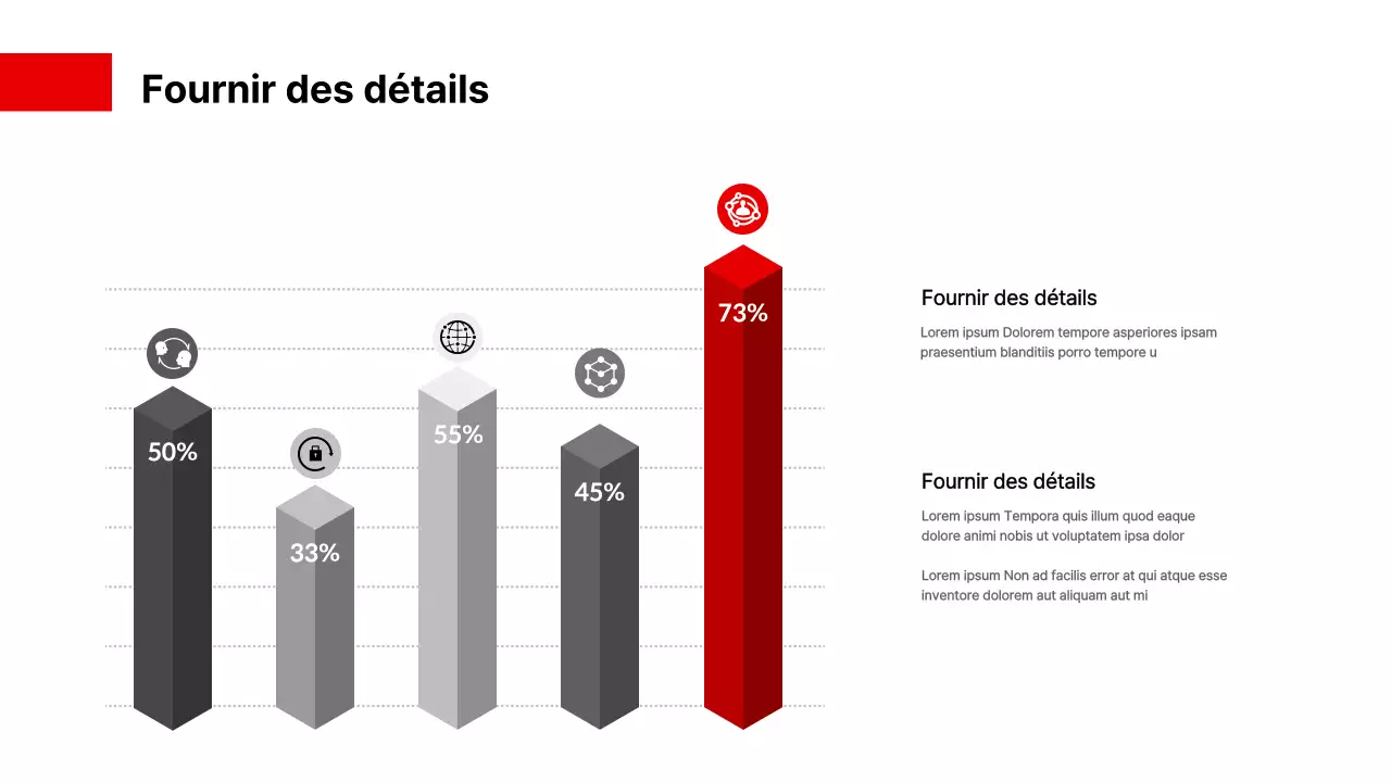 Un simple tableau en rouge et noir