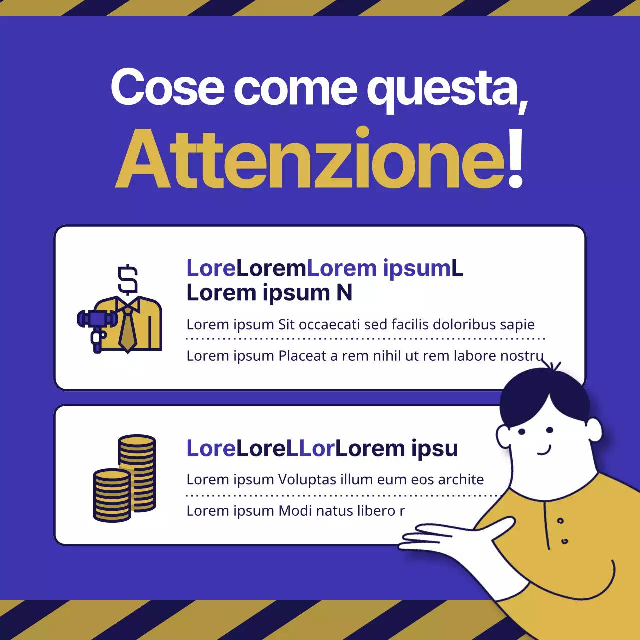 Una guida per investire nelle aste immobiliari minimaliste blu e oro