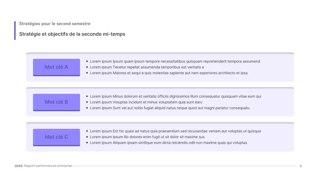 Kit de présentation d'entreprise violet, concept UI tridimensionnel