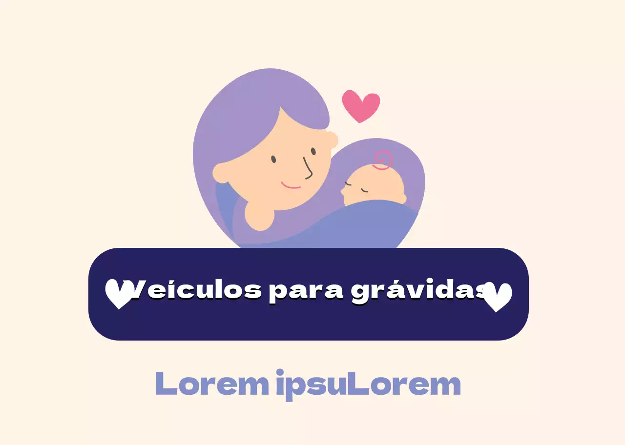 Ícone de linha simples púrpura marfim Mulher grávida a embarcar num veículo
