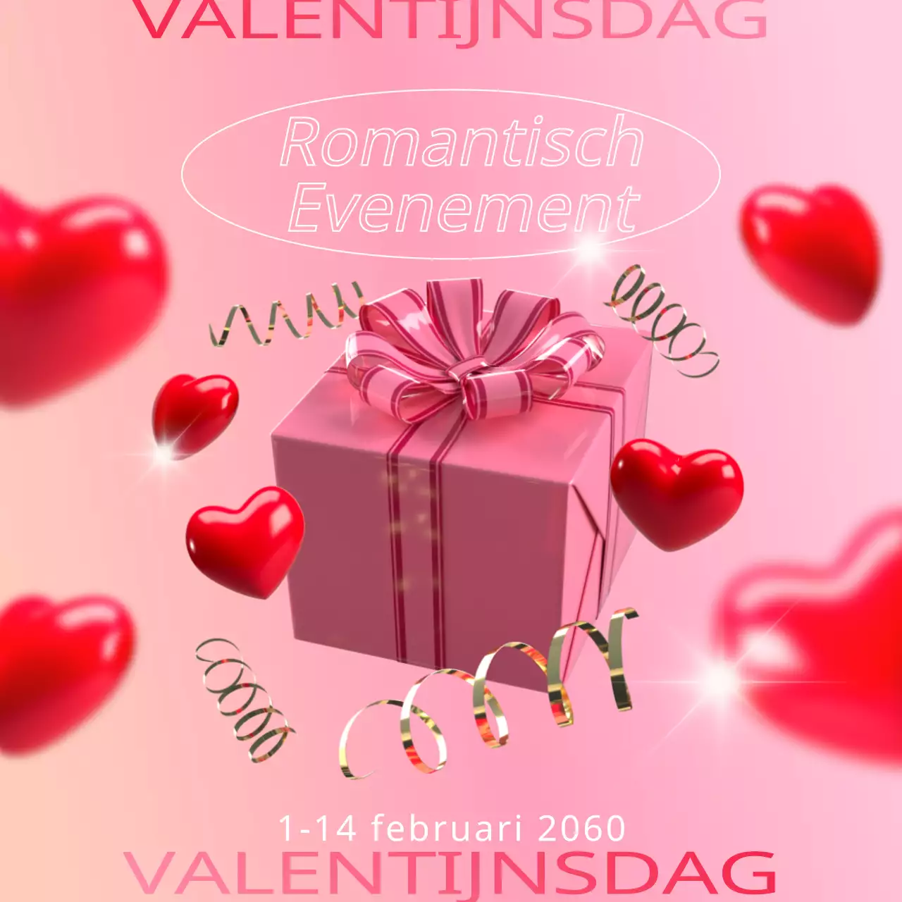 Even voorstellen: ons Valentijnsevenement met roze, prachtige geschenkdozen en hartjes